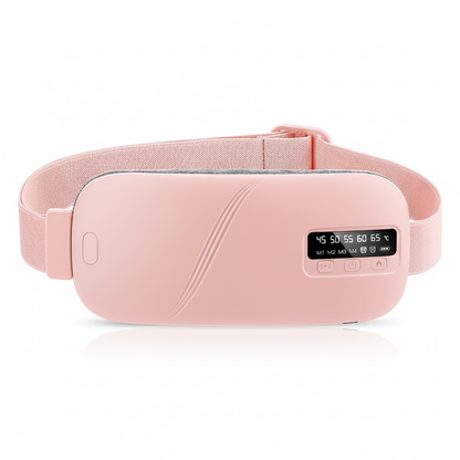 5 Modes Electric Heating Vibration Waist Massage Belt Smart Warm Palace Women Menstrual Heating Pad for for Cramps Period Relief